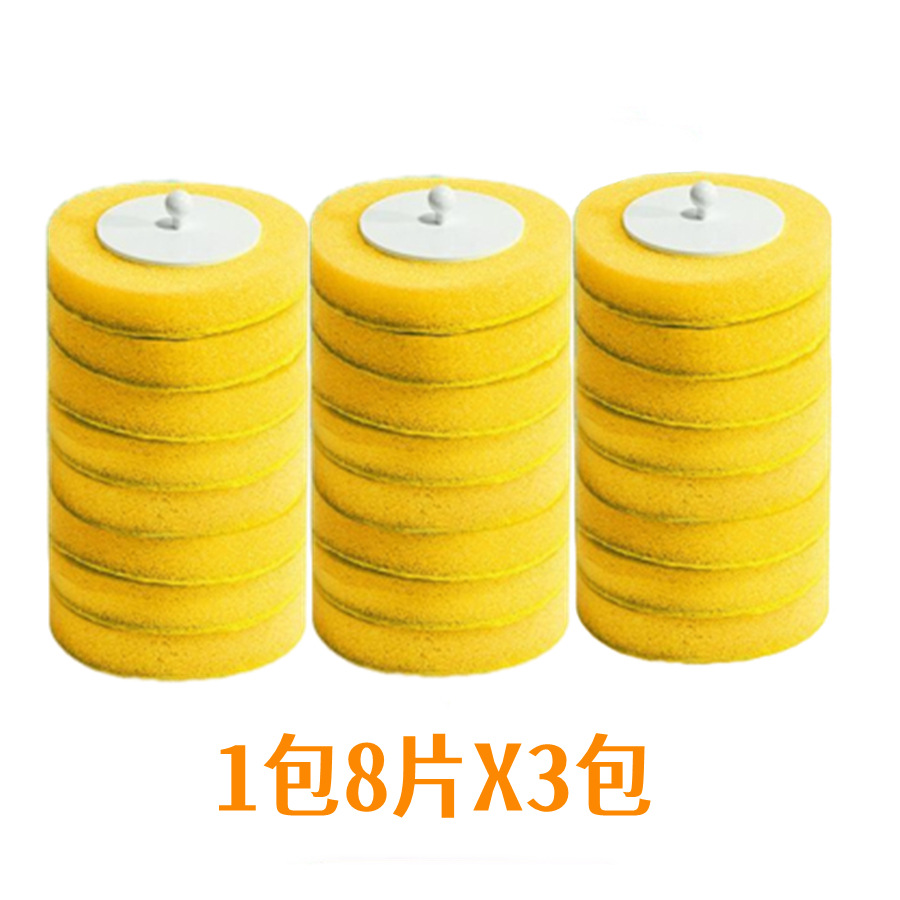 Nuevo traje de cepillo de inodoro desechable cepillo de inodoro de ángulo no muerto montado en la pared cepillo de limpieza cabeza de cepillo de reemplazo