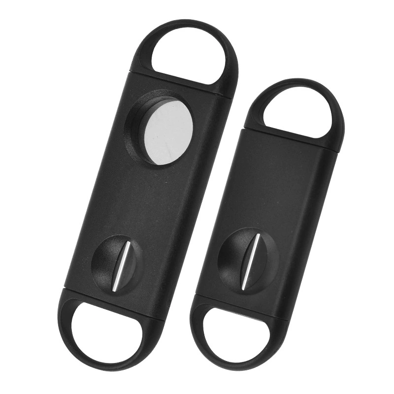 Производитель оптовая продажа из нержавеющей стали сигары ножницы портативный пластик один открытый V-образный ножницы сигары сигары инструмент