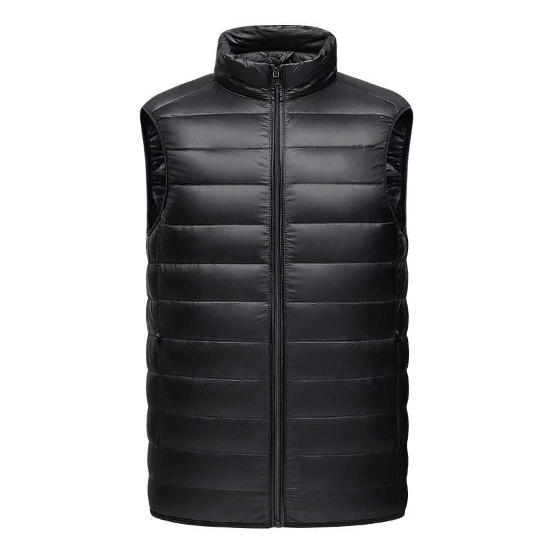 Factory in stock Cross-border Down Jacket Men's Vest Spring Autumn and Winter Portable Light Foreign Trade Thin Vest Jacket