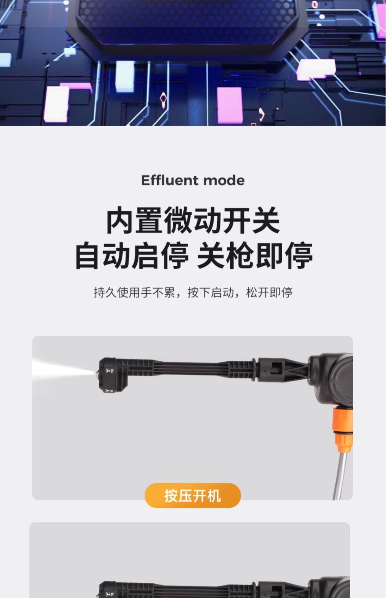 Suitable for Wireless High-Pressure Car Washers, Portable Water Guns, Household Powerful Car Brush Pumps, Car Wash Tools, Lithium Battery Washers