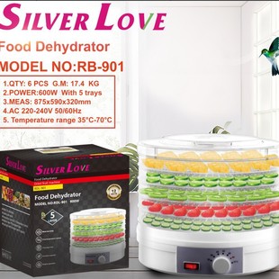Factory Fruit and Vegetable Drying Machine Food Dryer Household Meat Jerky Pet Food Dehydration Air Dryer Wholesale