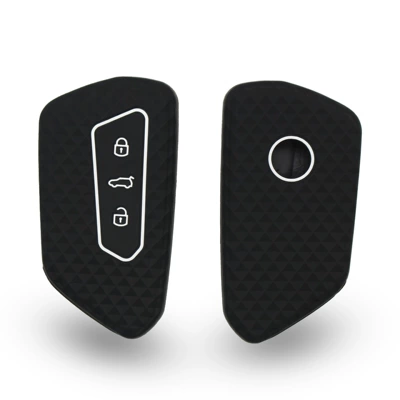 2021 car key cover for Static Rod/Key Bag - black-and-white