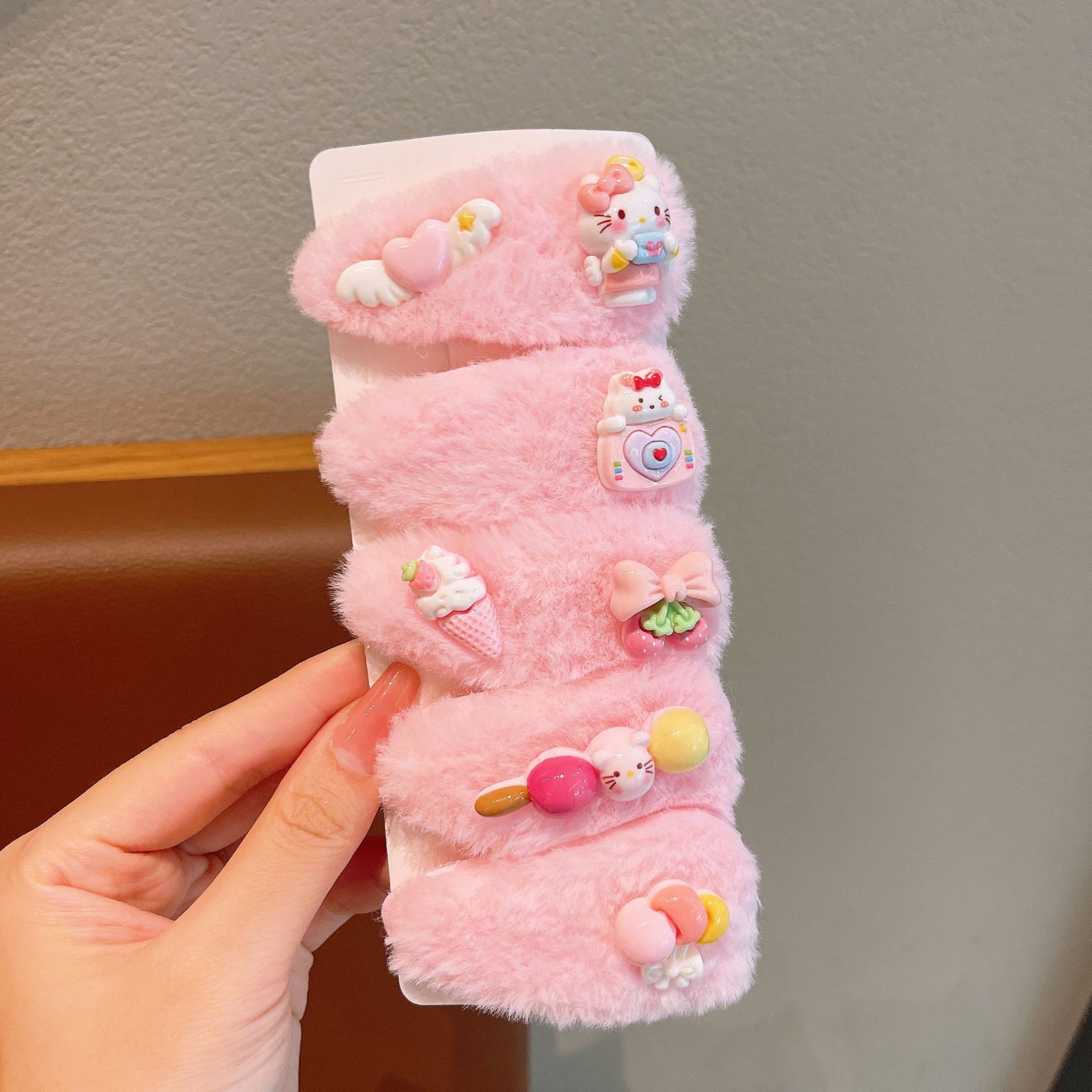 KULOMI Kids Hairpin Set Cute Sanli Pantalones Pequeñas Niñas Pequeñas Pequeñas