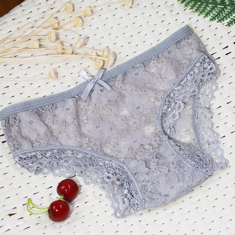 Jiuai Sexy Flirting Lace Open Panties, No Need to Take Off, Portable Plug-In Adult Sex Toys Thong