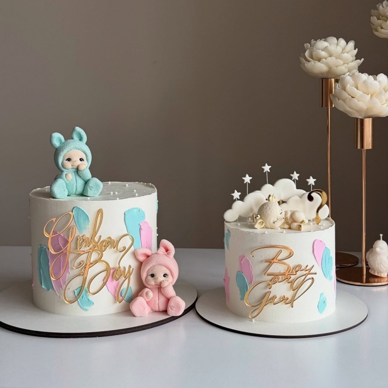 Cross-border ins style boy or girl acrylic side decoration baby…