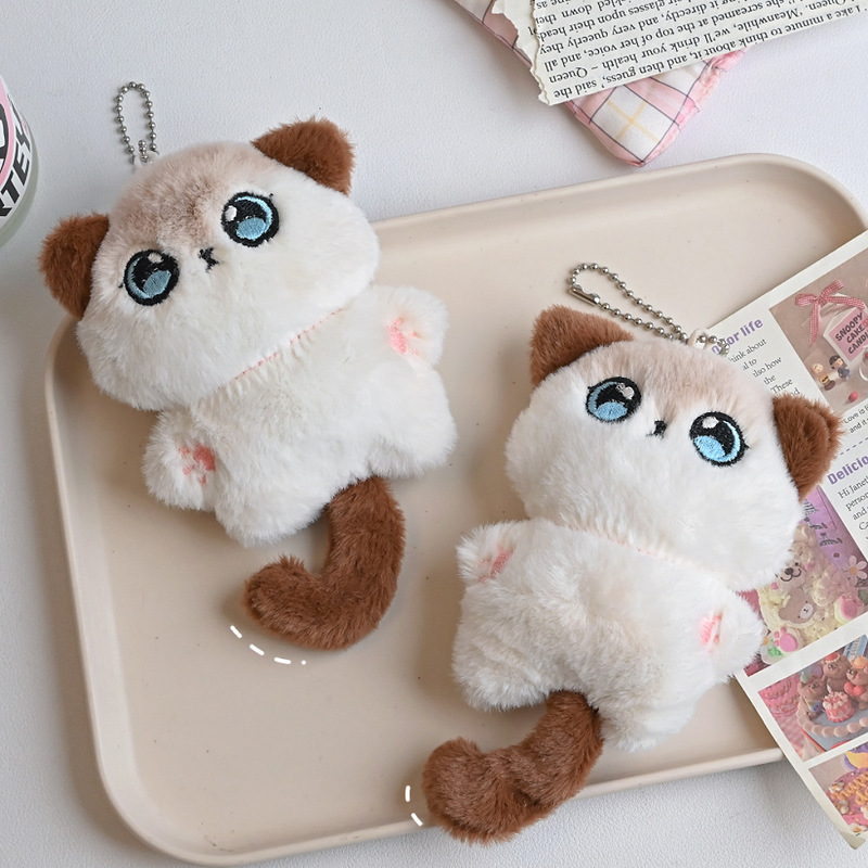 かわいいシマオ猫ぬいぐるみ猫ペンダントかわいい子猫人形人形学生カップルバッグペンダント|undefined