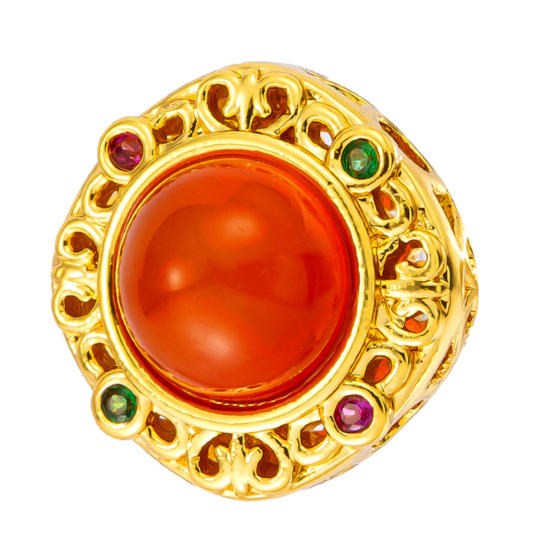 Antiguo método oro goteando aceite azul quemado colgante cuentas Dios de la riqueza atrapador de sueños flor cuentas de tambor accesorios de bricolaje joyería de transferencia