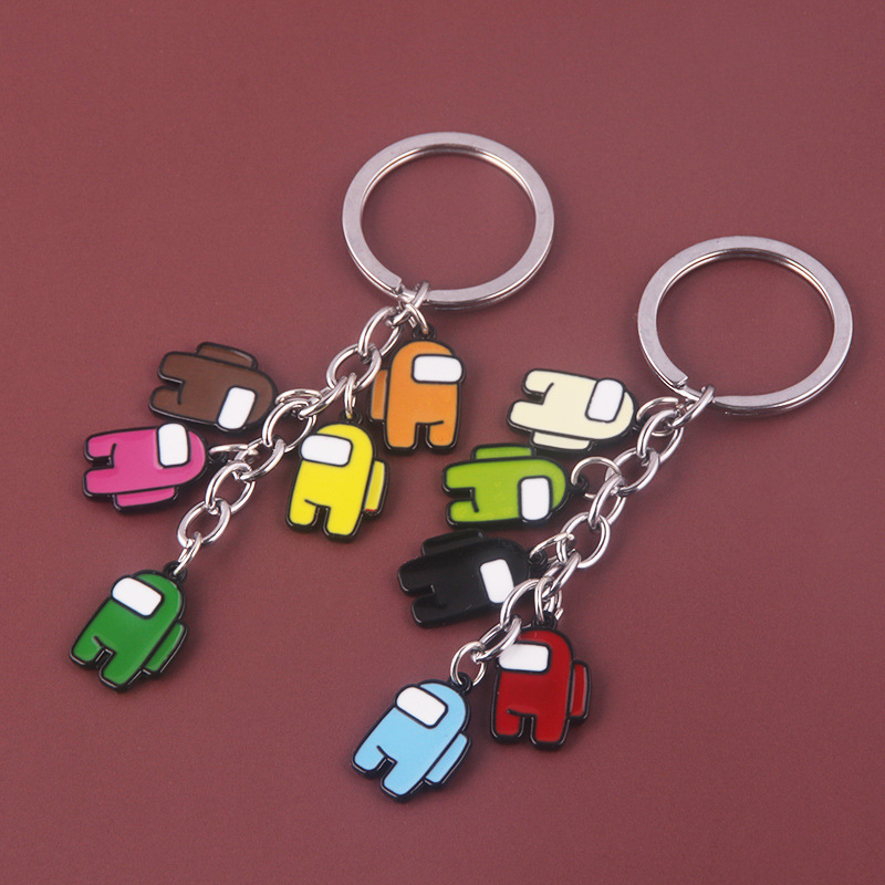 In Our Middle Combination Keychain Space Werewolf Game Cartoon Alloy Pendant Accessories