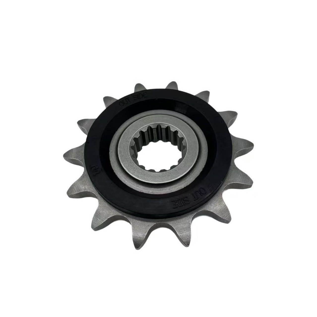 Suitable for Motorcycles Without 250Rr, Lx250Gs-3 Small Gear, Small Sprocket, Chainring, Chain Plate, Rubber-Coated Noise-Reducing Chain