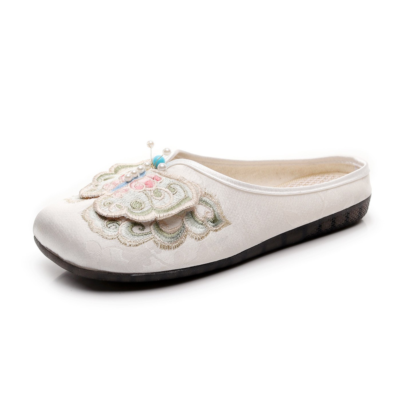 “mom shoes” Chinese style flat