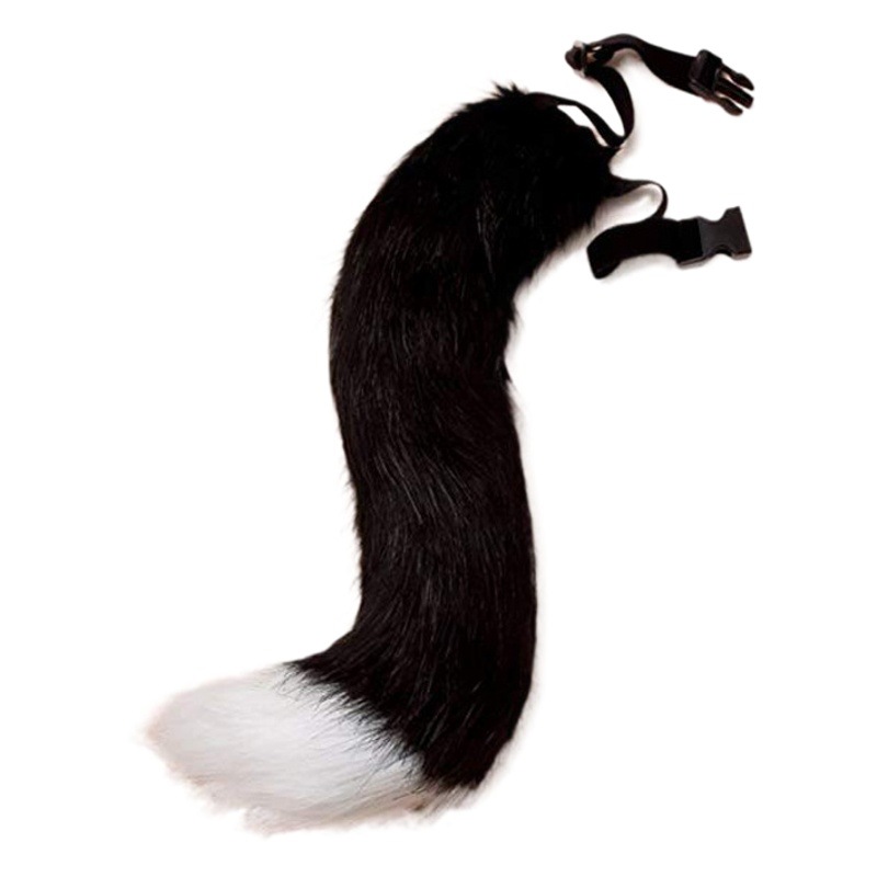 Halloween nuevo Cosplay hecho a mano simulación de cola de zorro Amazon Flexible ajustable bestia cola Accesorios