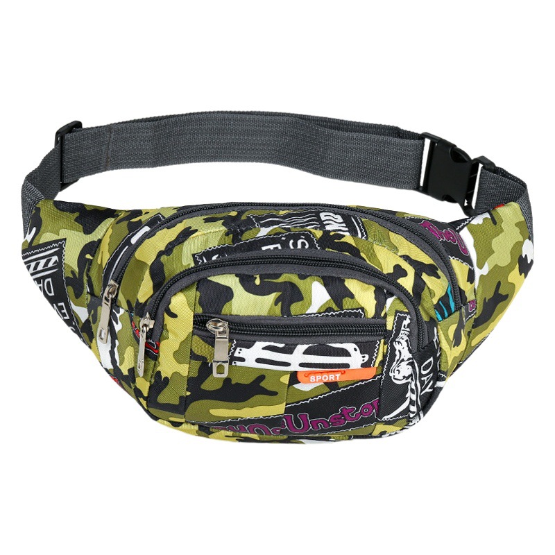 Bolso de Pecho de Marca Moderna, Bolso de Cintura Deportivo para Estudiantes, Bolso Bandolera de Marca Moderna, Bolso de Pecho Informal para Hombre