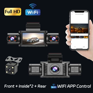 4 kameralı avtomobil videoregistratoru, HD gecə görmə, radar xəbərdarlığı, parkinq monitorinqi
