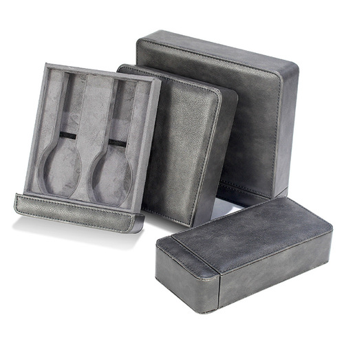 Leather Portable Watch Box Travel Storage Bag Watch Storage Bag Pull-out Watch Leather Box Watch Storage Box