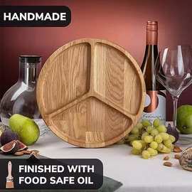 北欧风实木托盘简约实木相思木日式盘子干果坚果零食收纳盘分装