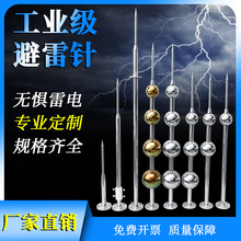 不锈钢避雷针屋顶室外防雷针接闪器别墅家用户外工业级支架热镀锌