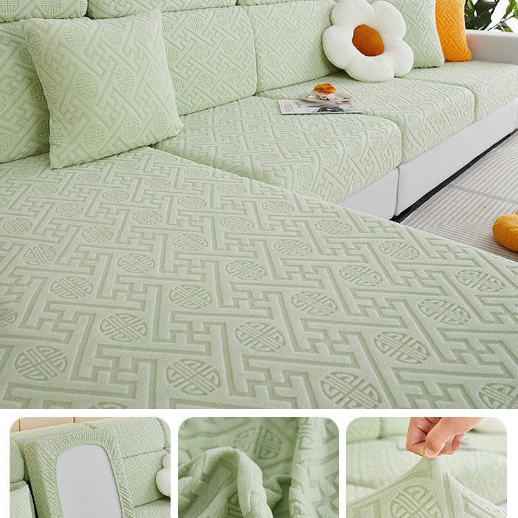 2023 nueva cubierta elástica del sofá cubierta trasera todo incluido cuatro estaciones universal antideslizante sofá cojín cubierta Toalla de tela cojín