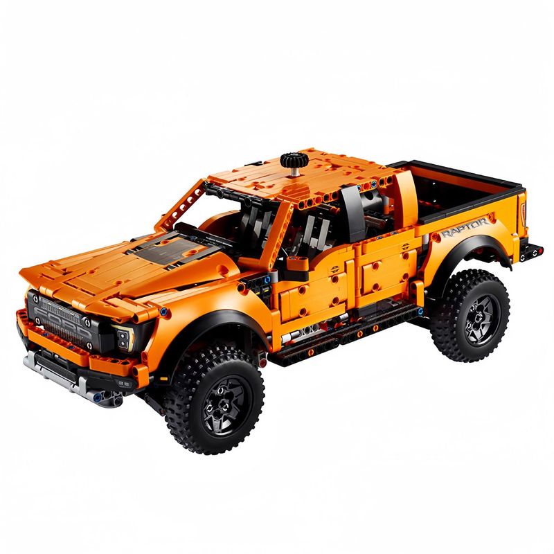 跨境兼容乐高福特猛禽F-150越野皮卡车益智拼装积木模型玩具批发|undefined