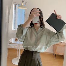 2025夏季新款设计感小众长袖白色衬衫女微透防晒开衫薄款雪纺上衣