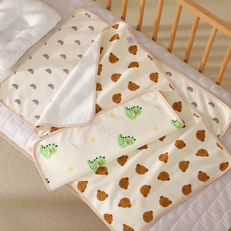 Baby Care Pad Waterproof Washable Pure Cotton Breathable Large Size Kindergarten Kidsren Can Use Baby Diaper Pad