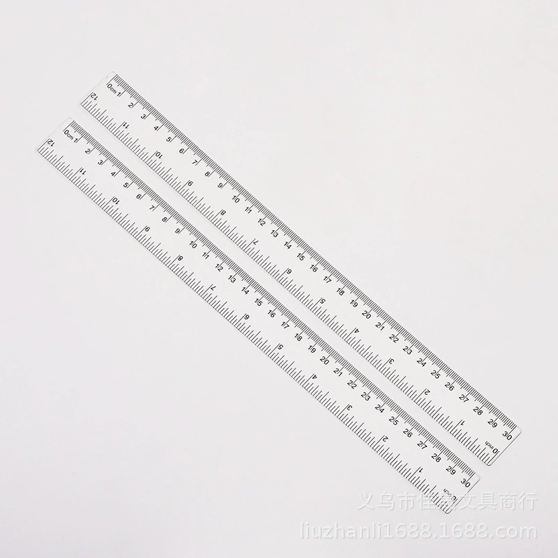 Прозрачная линейка 30 см, пластиковая линейка, прозрачная прямая линейка, набор канцелярских принадлежностей, трансграничная продажа, прозрачная линейка 30cm см, прозрачная линейка 30cm см