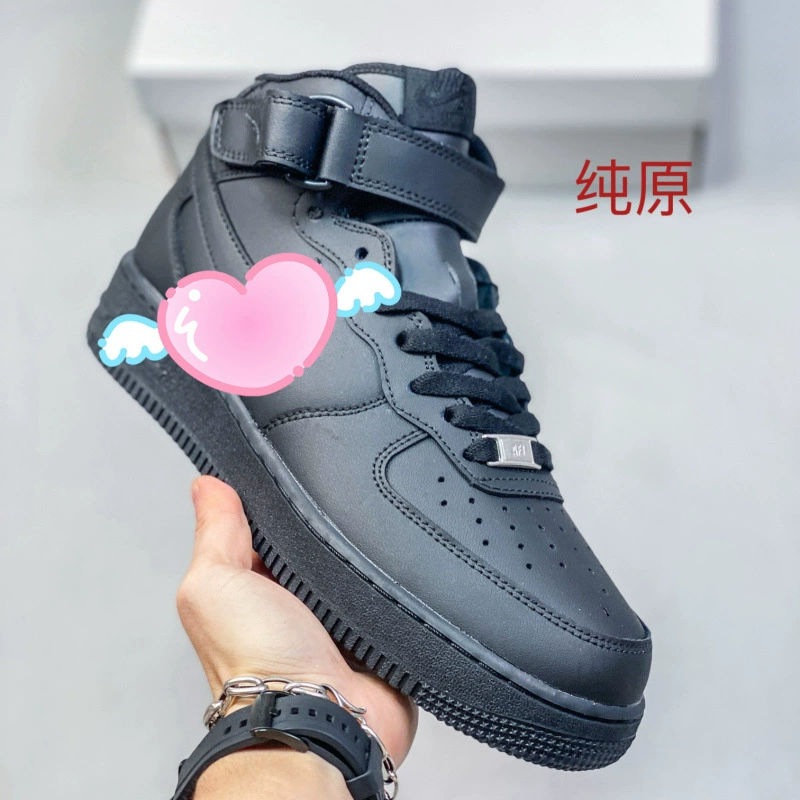 Putian Pure Original Af1 Pure White Air Force One Sneakers Mid-Top Sports Mid-Top Casual Couple White Shoes for Men and Women Students