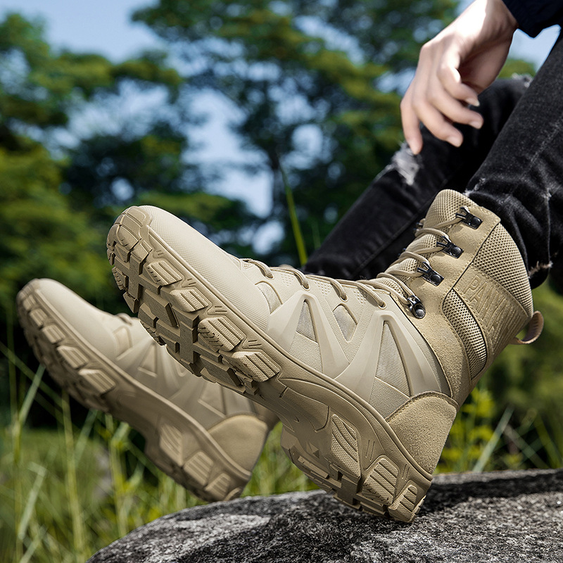 Botas militares especiales de gran tamaño transfronterizas, botas de campo rusas, botas de entrenamiento de desgaste, zapatos de montaña al aire libre