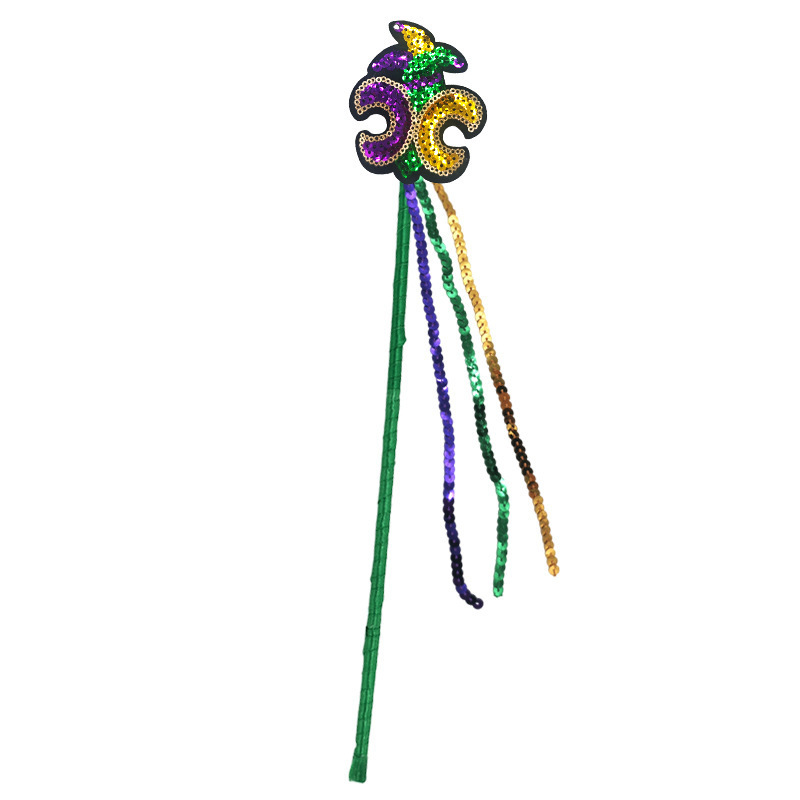 Mardi Gras fiesta de carnaval brasileño transfronterizo oro púrpura verde tricolor piezas de vestuario