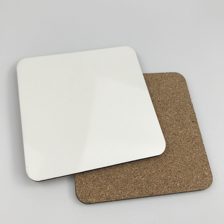 MDF thermal transfer non-slip thermal transfer coaster personalized creative coaster Nordic style square ceramic cup blank gasket