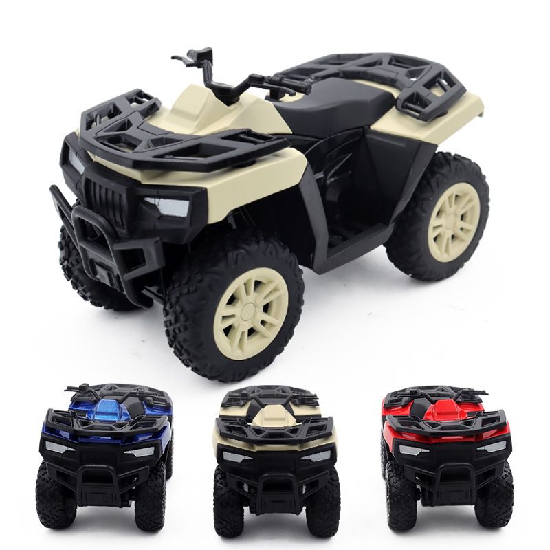 Marco's five-inch ATV all-terrain off-road vehicle model ATV toy four-wheel pull back sound and light motorcycle box Marco's five-inch ATV all-terrain off-road vehicle model ATV toy four-wheel pull back sound and light motorcycle box