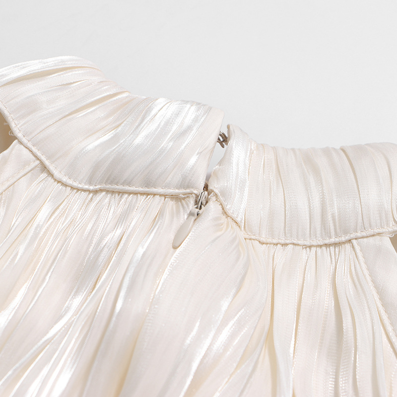 Elegant Socialite Style Women's Dress off Shoulder Halter Neck Long Sleeve Slim Fit Evening Gown for Spring 2026_ecoleips.com