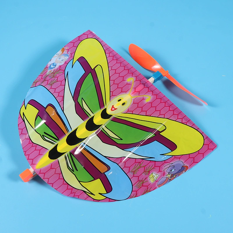 Hair rope, helicopter handmade, constructor with butterfly, airplane for elementary school students, dragonfly