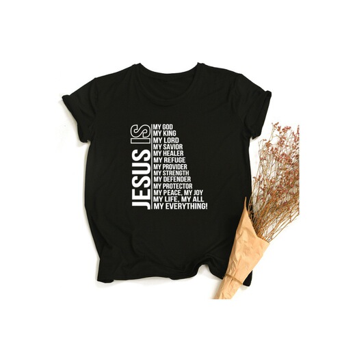 My God is King All Women Vintage Tops Harajuku Chr