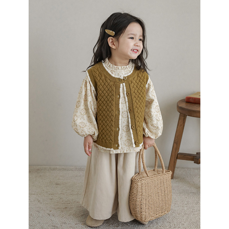 Qiududo lindo niñas camisa de muñeca floral 204 primavera y otoño nuevos niños camisa casual bebé estilo occidental camisa de manga larga