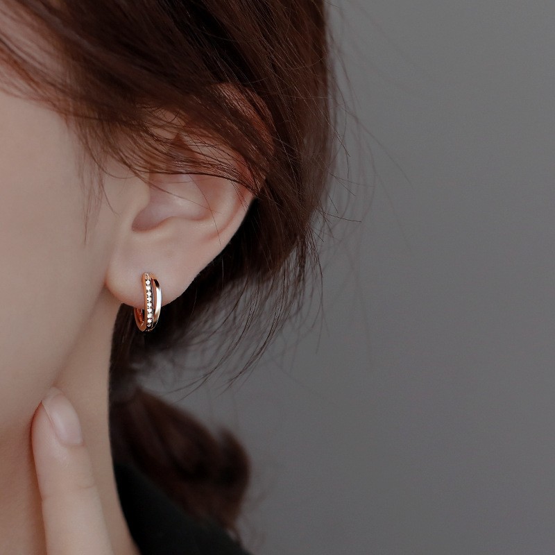 로즈 골드 E2 이어링