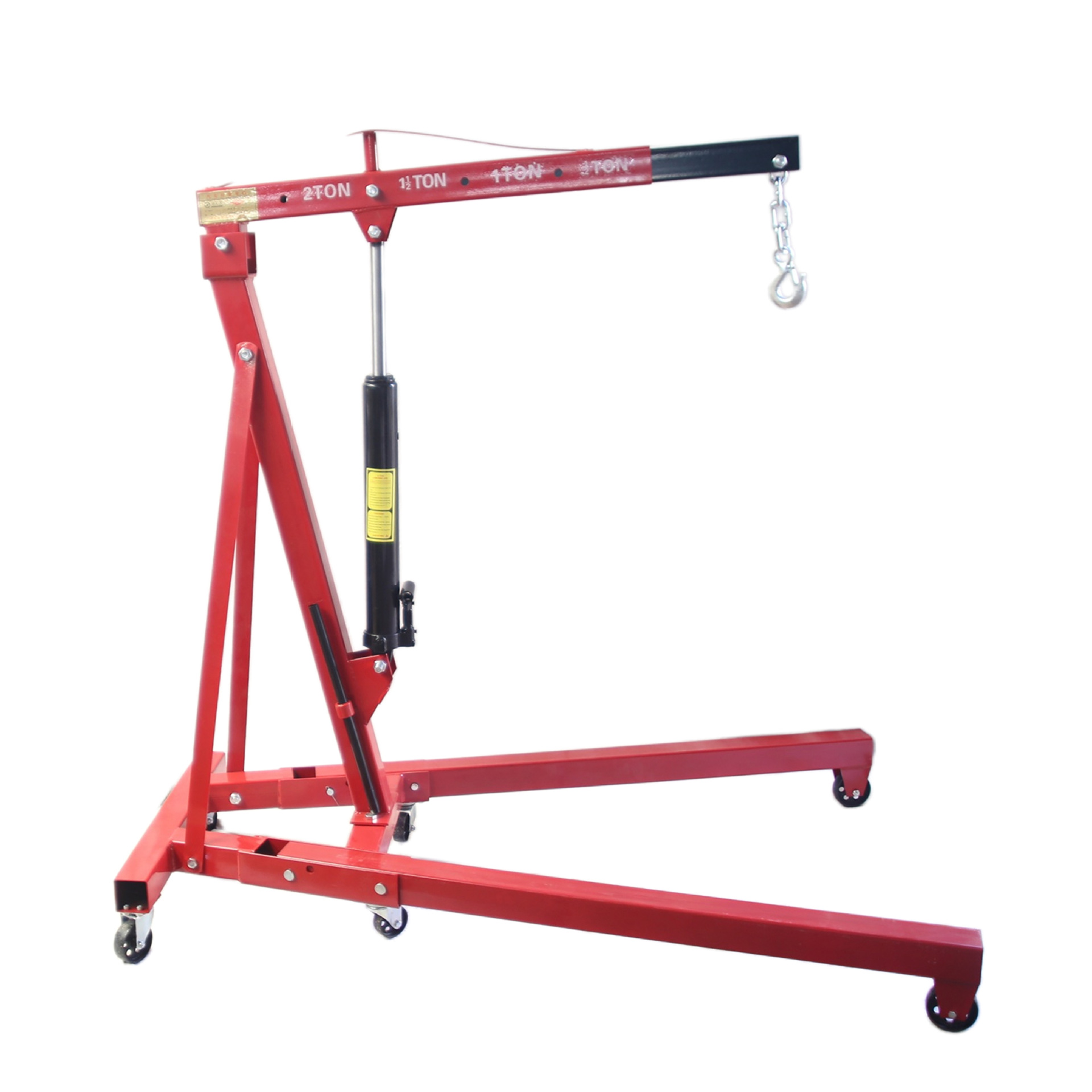 El fabricante suministra 2 toneladas de suspensión de grúa fija, grúa móvil, grúa pequeña plegable, suspensión hidráulica de motor de automóvil