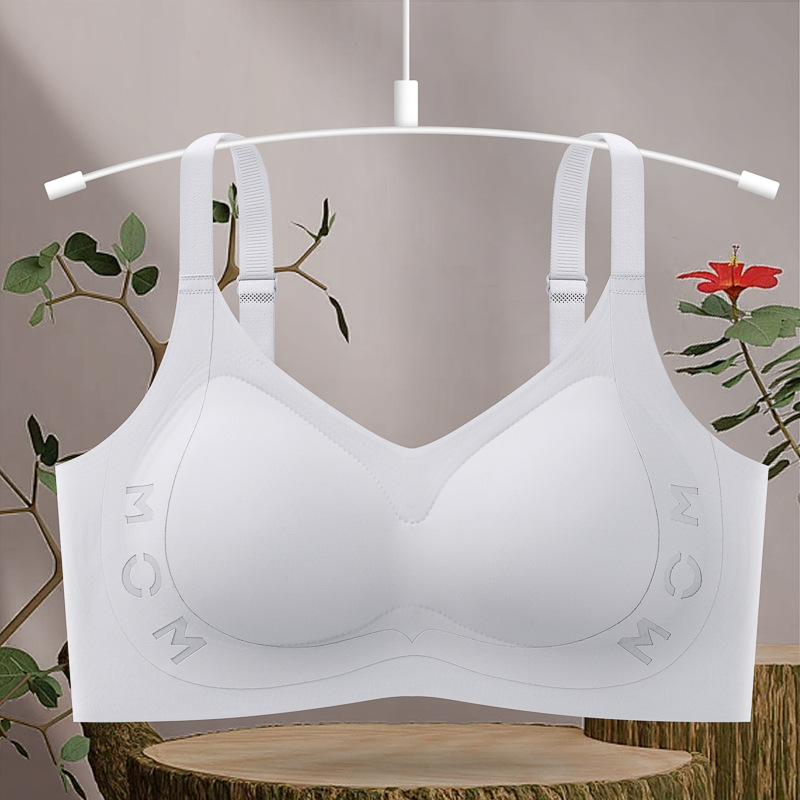 Ropa interior de espalda hermosa sin costuras, sujetador anti-caída de soporte suave, sujetador anti-caída sin anillo de acero, sujetador trasero de tres pechos