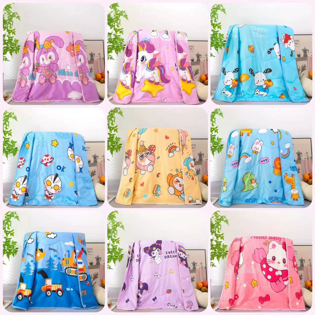 儿童夏凉被学生夏被空调被单人外贸小被子小孩四季被子可机洗批发