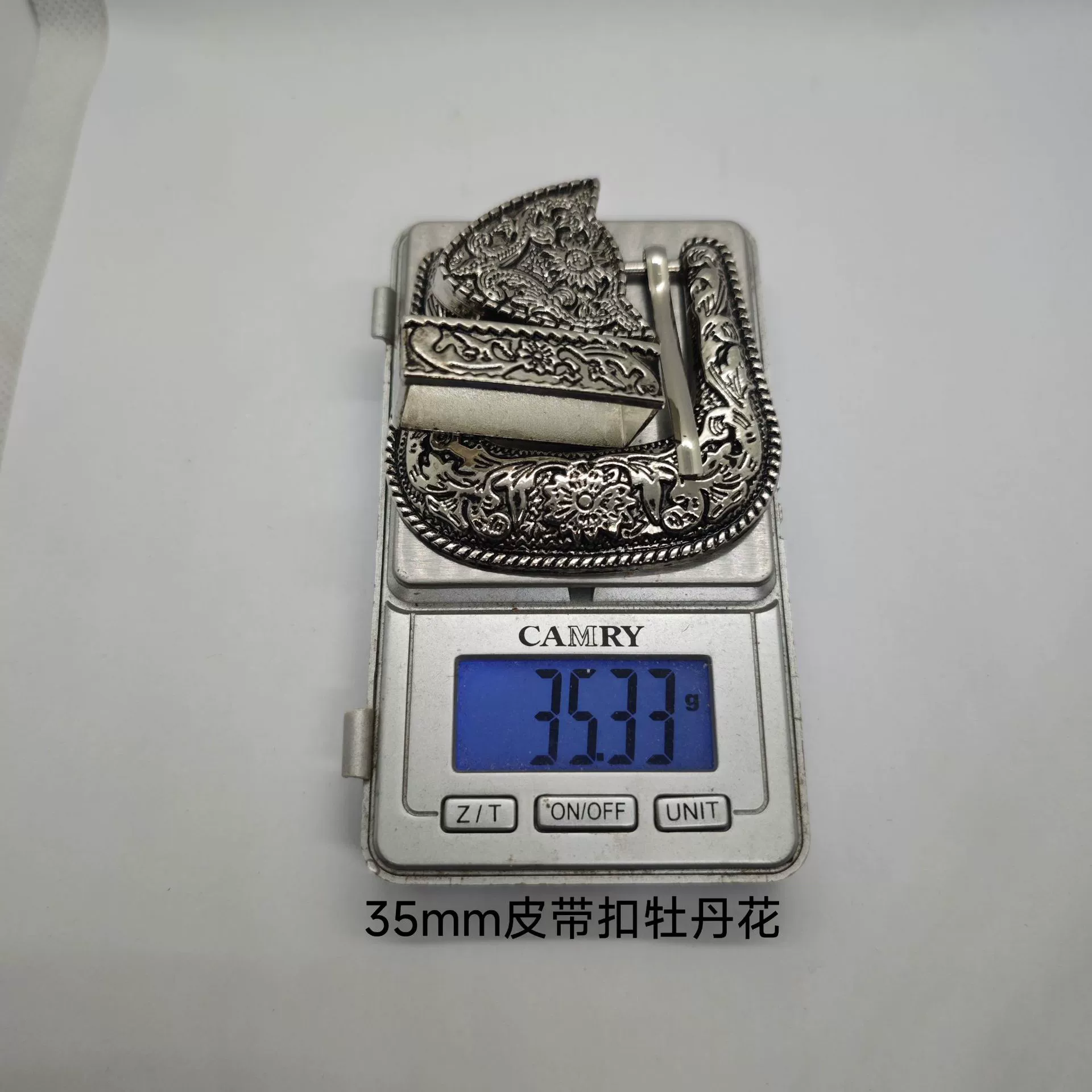 Ethnic retro metal belt, buckle, set, European style, 3 piece set
