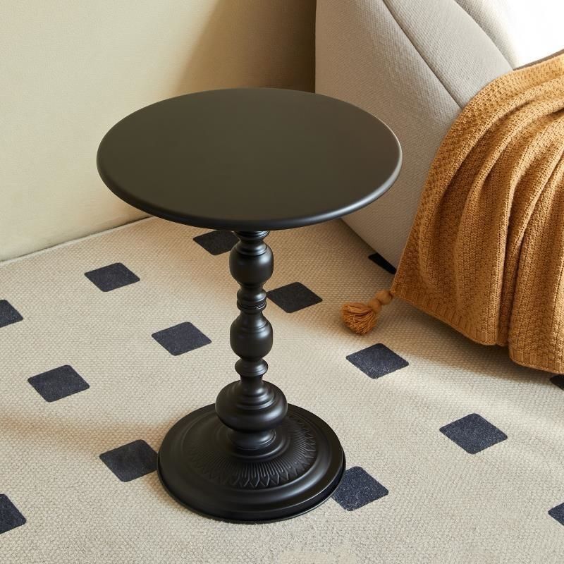 Nordic Sofa Iron Side Table Small Apartment Home Living Room Corner Table Bedroom Bedside Table Balcony Simple Small Coffee Table