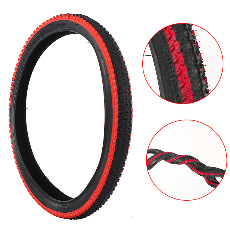 Neumáticos de bicicleta, neumáticos interiores y exteriores para bicicletas de montaña y BMX, neumáticos gruesos de 20 pulgadas de colores para niños.