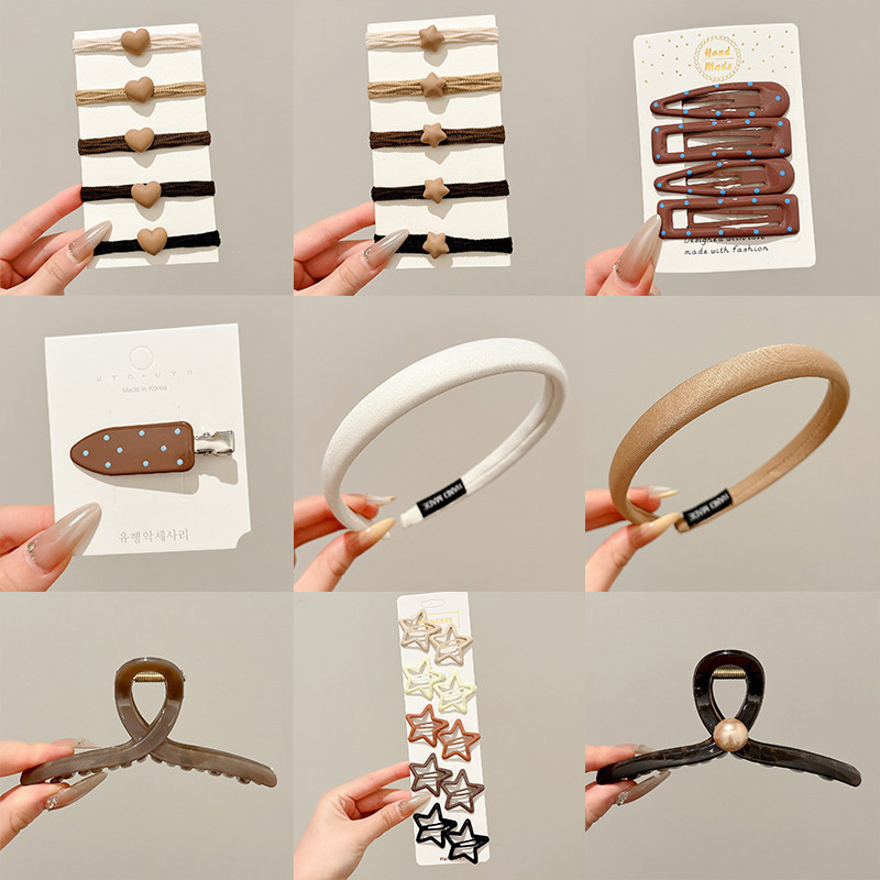 ¡Carray está limpio! 2025 nuevo clip de boca de una palabra clip de cabello anillo de cabello agarrar clip de cabello joyería mujer