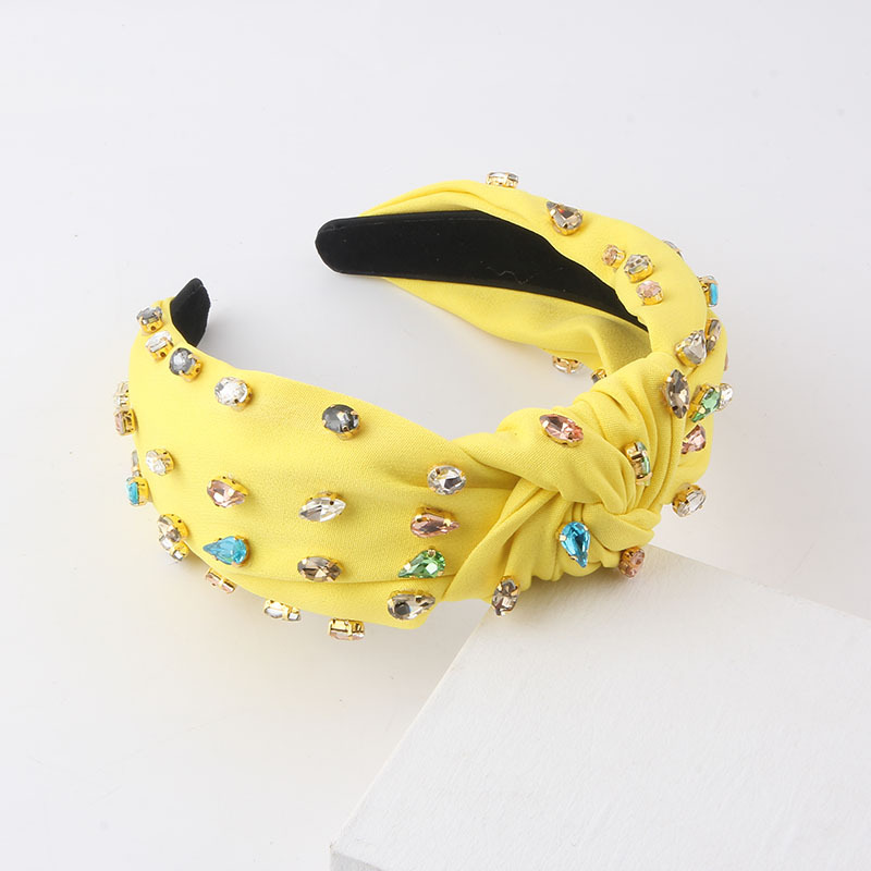 Baroque Style Geometric Cloth Inlay Artificial Rhinestones Hair Band display picture 4