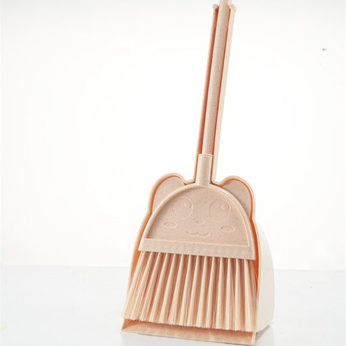 Children's play house plastic broom mini broom dustpan set brush learning broom tool soft broom combination