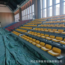 体育馆伸缩看台 手动电动伸缩 看台座椅 球馆 电影院活动看台座椅