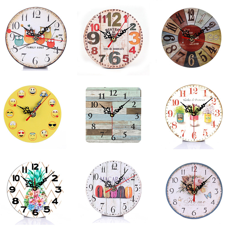 Cross-Border European Retro Small Clock for Home Bedroom, Fashionable and Creative Silent Small Clock, Gift Wholesale Clock, Quartz Clock