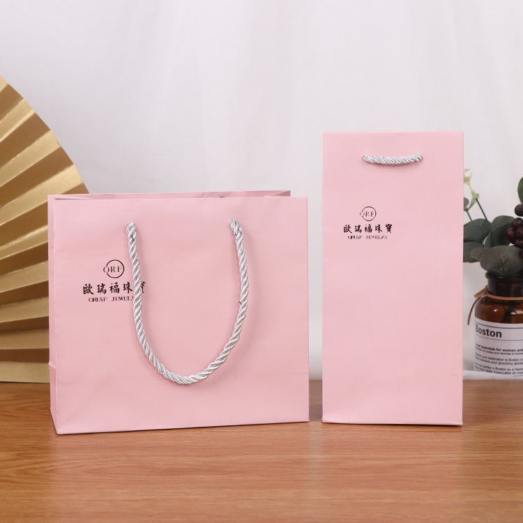 创意手提礼品纸袋 广告宣传白卡纸袋 加厚通用商场购物袋可印logo