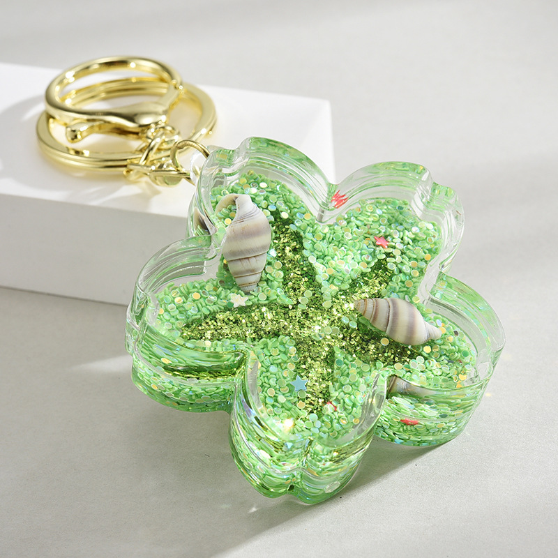 Unisex Gender Cute Starfish Arylic Unisex Bag Pendant Keychain