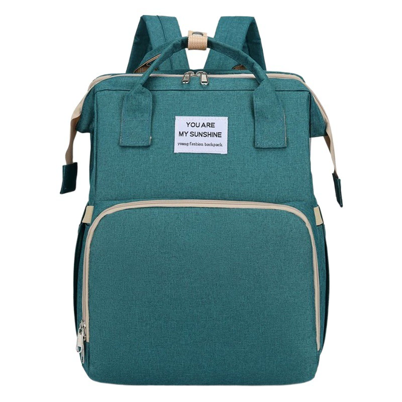 Большой Емкости складной Мумия Сумка Новая мода рюкзак для мам и младенцев с ребенком дорожная Сумка Складная Кроватка