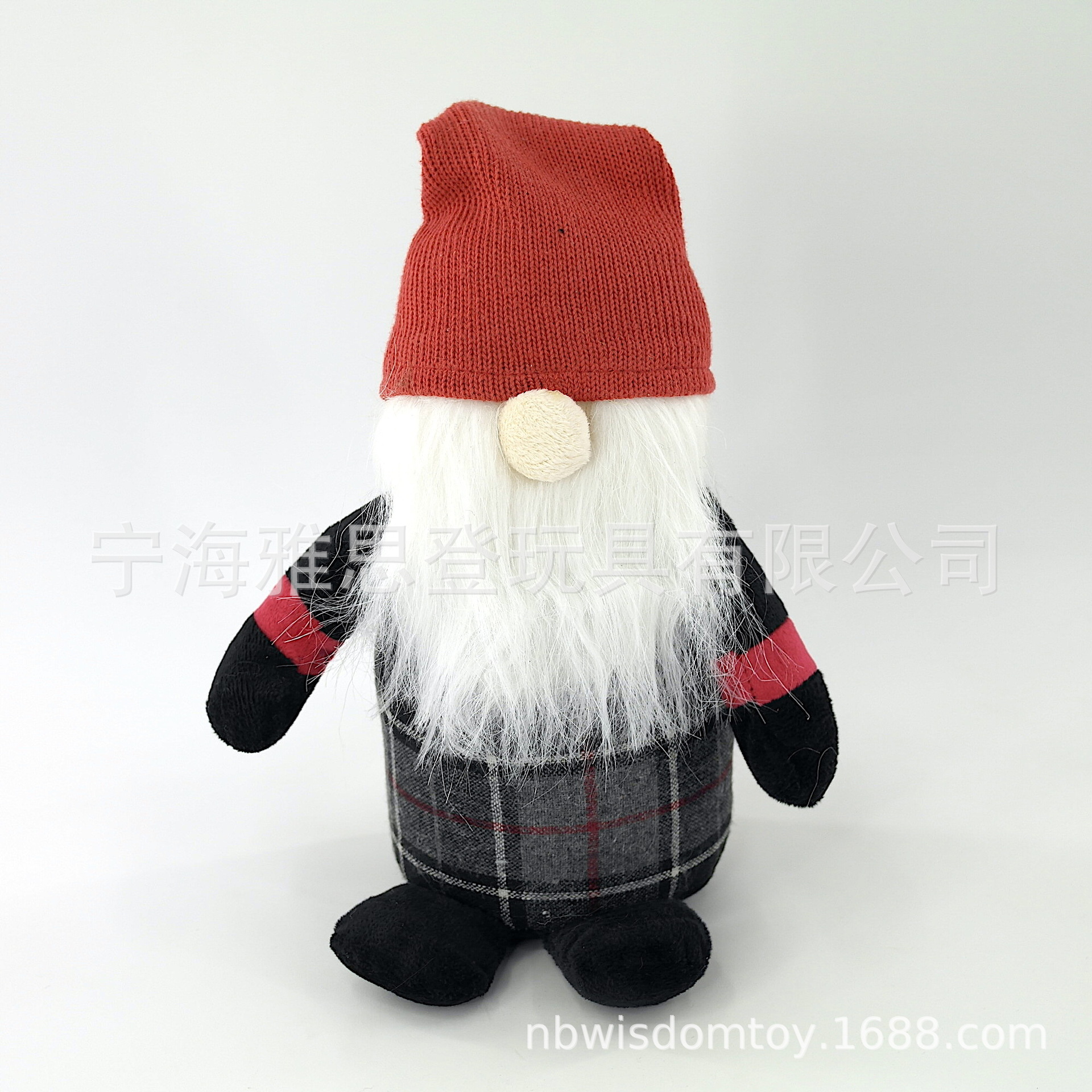 Tela de Navidad puerta de peluche juguetes de peluche puerta de peluche a prueba de viento mano Santa muñeca puerta de peluche